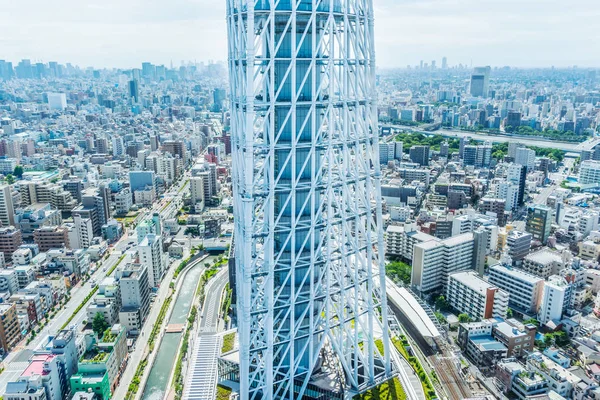 Asya Kavramı Emlak Kurumsal Inşaat Tokyo Japonya Için Güneş Mavi — Stok fotoğraf