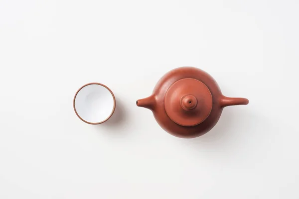 Asiatisches Kultur Und Designkonzept Frischer Taiwan Oolong Tee Und Teekanne — Stockfoto