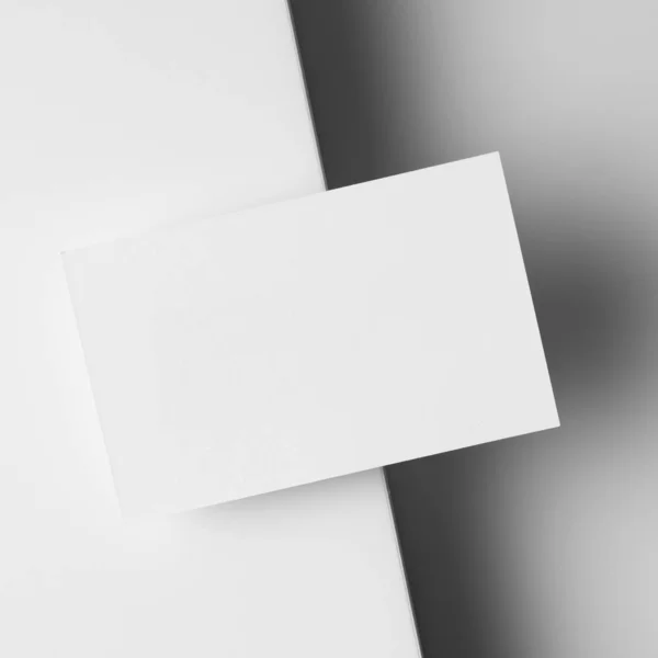 Business Card Copy Space White Background — Stock Photo, Image