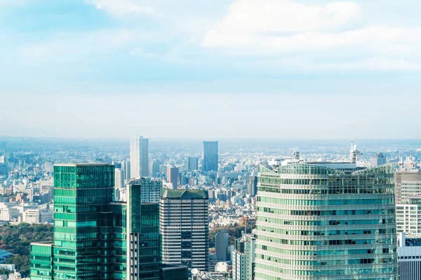 Tekintettel Tokiói Városi Építészet Napfény Japán — Stock Fotó