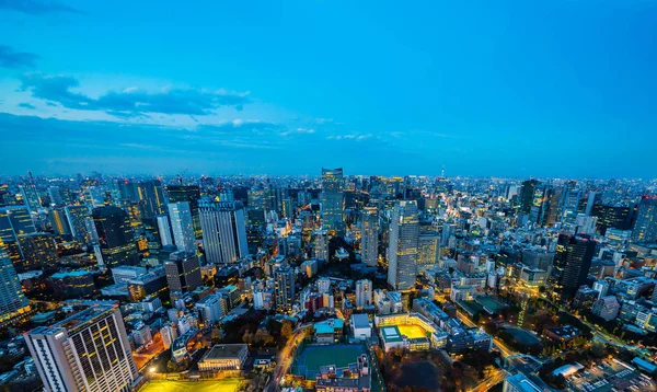 Vue Sur Ville Avec Ciel Crépusculaire Tokyo Japon — Photo