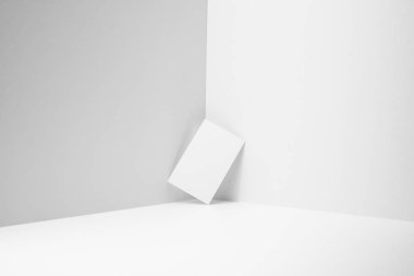 Mockup için beyaz arka planda boş kartvizit.