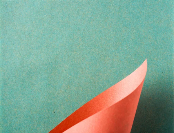Concept Design Papier Washi Japonais Plié Rouge Sur Fond Vert — Photo
