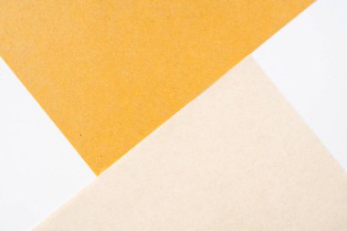 Tasarım konsepti - mockup için sarı katlanmış Japon washi kağıt