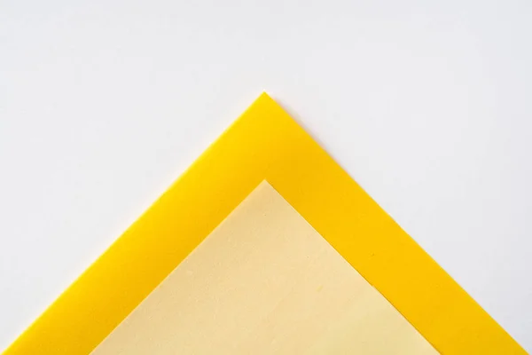 Concepto Diseño Papel Washi Japonés Plegado Amarillo Para Maqueta — Foto de Stock