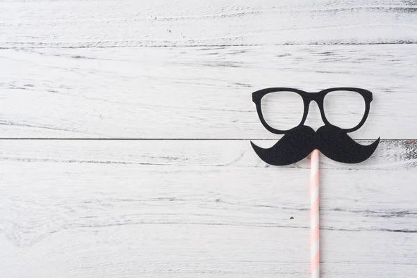 Diseño Del Día Los Padres Con Gafas Bigote Sobre Fondo — Foto de Stock