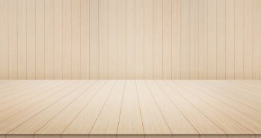 Mockup için boş ahşap masa