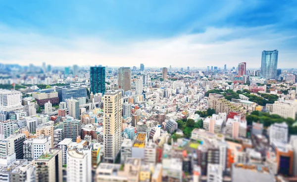 Üzleti Koncepció Ingatlan Cégépítés Panoráma Modern Város Skyline Tokióban Japán — Stock Fotó