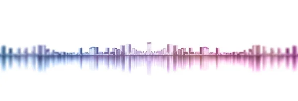 Азиатская Бизнес Концепция Недвижимости Корпоративного Строительства Панорамный Городской Вид Горизонт — стоковое фото
