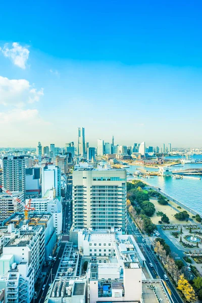 Azjatycka Koncepcja Biznesowa Dla Nieruchomości Budownictwa Korporacyjnego Panoramiczny Widok Lotu — Zdjęcie stockowe