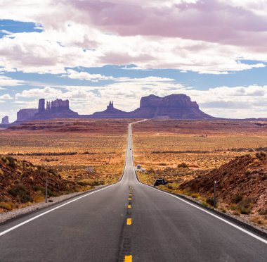 Navajo kabile Park Utah, ABD Monument Valley Road