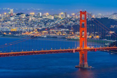 San Francisco 'daki Golden Gate Köprüsü, Kaliforniya, ABD