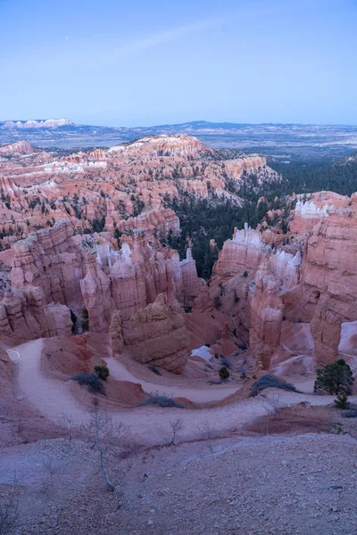 Tramonto Bryce Canyon Nel Parco Nazionale Dello Utah Usa — Foto Stock