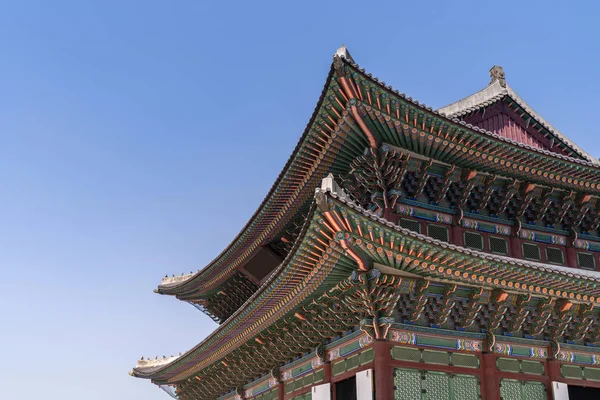 Παλάτι Gyeongbokgung Στη Σεούλ Της Νότιας Κορέας — Φωτογραφία Αρχείου