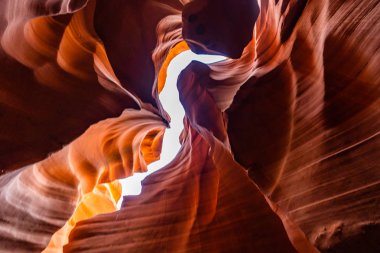 Lower Antelope Canyon in the Navajo Reservation near Page, Arizona USA clipart