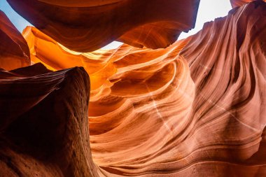 Sayfa, Arizona Usa yakınındaki Navajo rezervasyonunuzu yaparken alt antilop Kanyonu