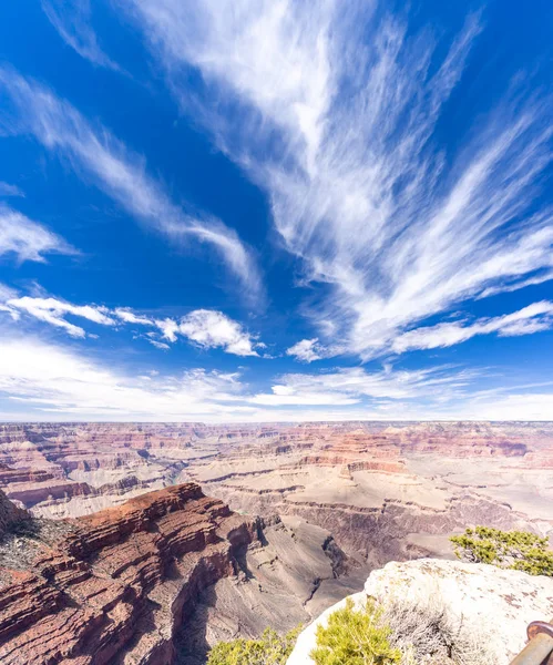 Νότιας Χείλος Του Grand Canyon Στην Αριζόνα Ηπα Πανόραμα — Φωτογραφία Αρχείου