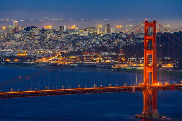 Golden Gate Köprüsü San Francisco Kaliforniya ABD West Coast, Pasifik Okyanusu günbatımı Twilight