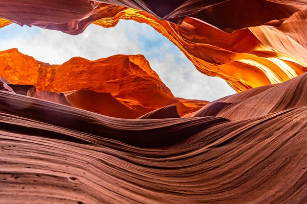 Untere Antilopenschlucht Navajo Reservat Der Nähe Von Page Arizona Usa — Stockfoto