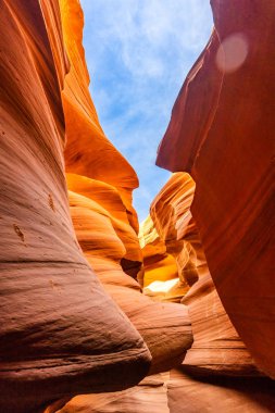 Üst antilop Kanyonu Navajo rezervasyonunuzu yaparken yakınındaki sayfa, Arizona, ABD