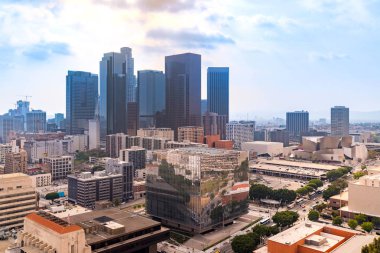 Los Angeles Californai ABD Hava Los Angeles şehir skyscrapes