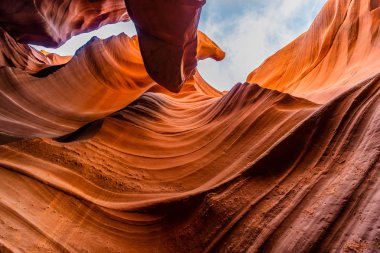 Sayfa, Arizona Usa yakınındaki Navajo rezervasyonunuzu yaparken alt antilop Kanyonu