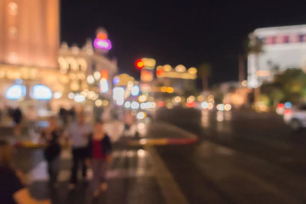 Astratto Sfondo Sfocato Las Vegas City Cityscape Nevada Usa Notte — Foto Stock