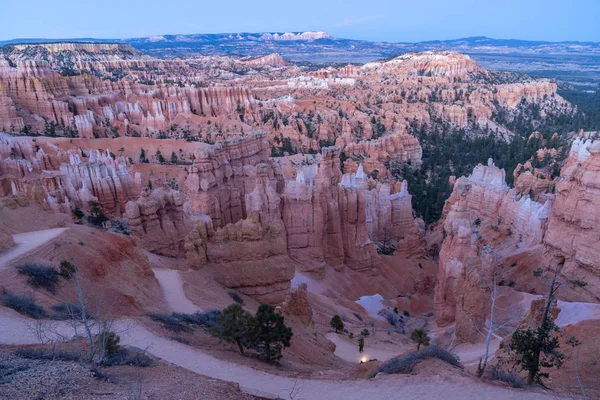 Coucher Soleil Parc National Bryce Canyon Utah Usa — Photo