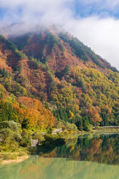 Follaje Otoño Koyo Región Tadami Fukushima Japón — Foto de Stock