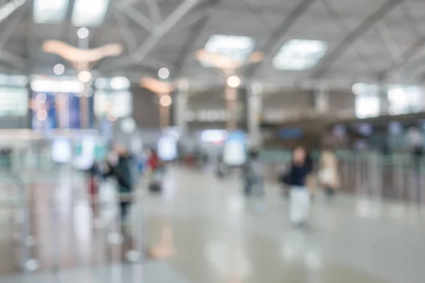 Abstract Blurred Background Airport Departure Terminal Area — Stock Photo, Image