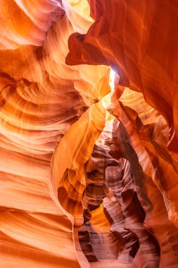 Üst antilop Kanyonu Navajo rezervasyonunuzu yaparken sayfa, Arizona Usa yakınındaki