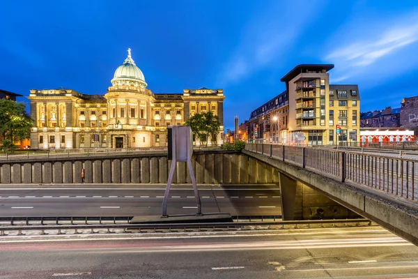 Sunset Dusk Glasgow Mitchell Library Public Library Glasgow Scotland — Stock Photo, Image