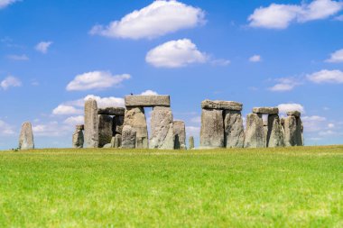 Manzara Stonehenge İngiltere Birleşik Krallık, Unesco Dünya Mirası Site.