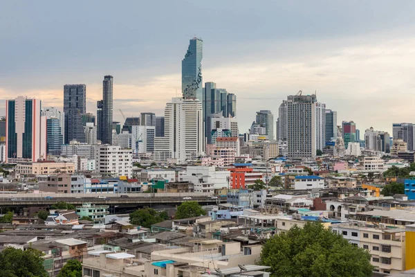 Bangkok Skyline Ciudad Paisaje Puesta Del Sol Tailandia —  Fotos de Stock