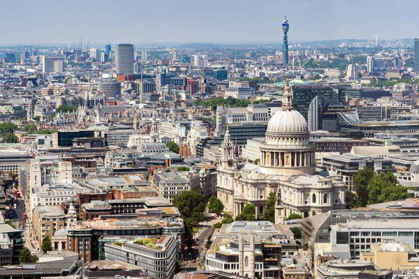 Paul Cathedral London Luftbild — Stockfoto