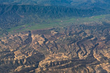 An aerial view of California San Andreas, California, USA clipart