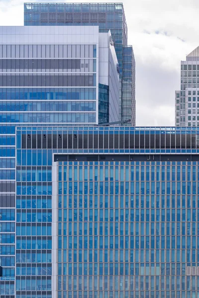 Panoramata Budovy Canary Wharf Londýn Velká Británie — Stock fotografie