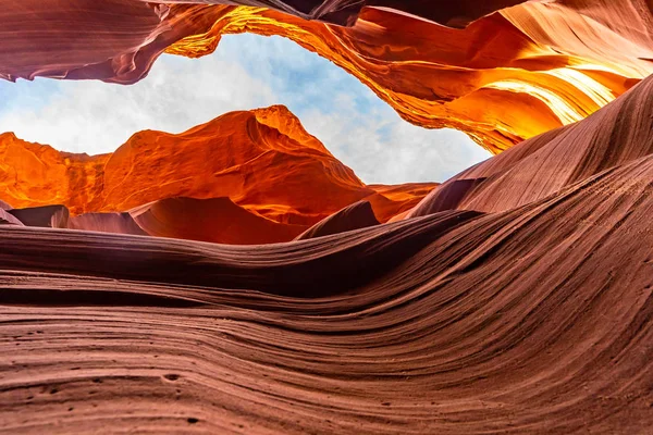 Lower Antelope Canyon Reserva Navajo Cerca Page Arizona Estados Unidos — Foto de Stock