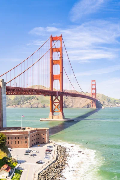 Мост Золотые Ворота Сан Франциско Калифорния Западное Побережье Тихого Океана — стоковое фото
