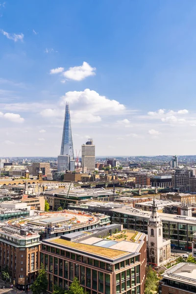 London City Stadsbild Horisonter Byggnader Med Floden Themsen London — Stockfoto