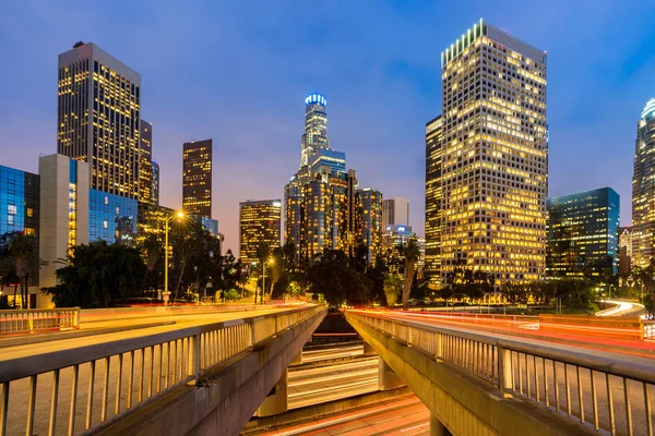 Los Angeles Downtown Sunset Californie États Unis — Photo