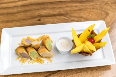 Mango, pilav, Tayland tatlı mutfağı.