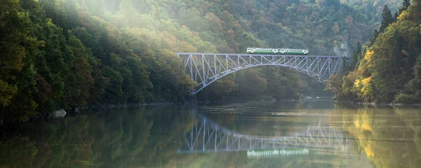 Feuillage Automne Fukushima First Bridge View Point Daiichi Kyouryou Mishima — Photo