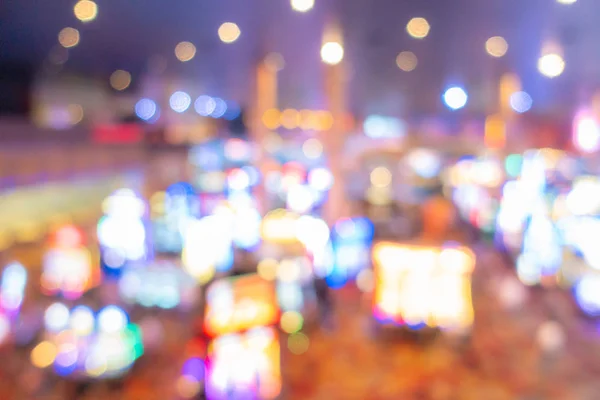 Abstract Blurred Background Casino Las Vegas City Nevada Usa — Stock Photo, Image