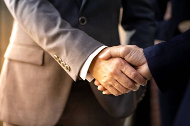 Handshake for Business deal Business Mergers and acquisitions  clipart