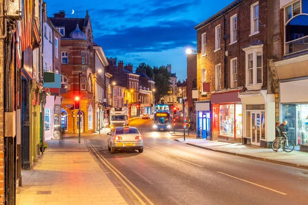 York Cityscape Boyunca Nehir Ouse Günbatımı Dusk York Yorkshire Ngiltere — Stok fotoğraf