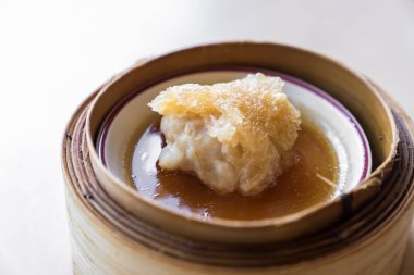 Çin dim sum ahşap sepeti