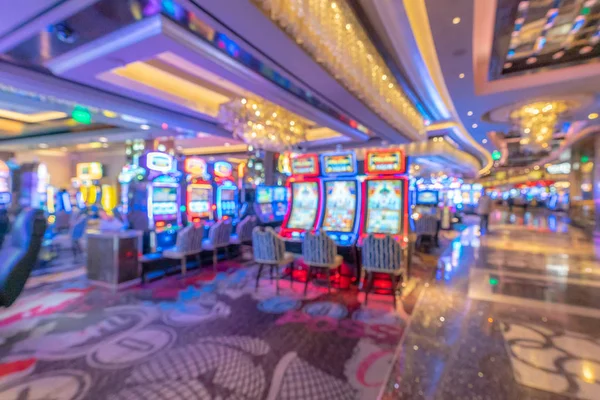 Abstracte Blurred Achtergrond Van Casino Las Vegas City Nevada Usa — Stockfoto