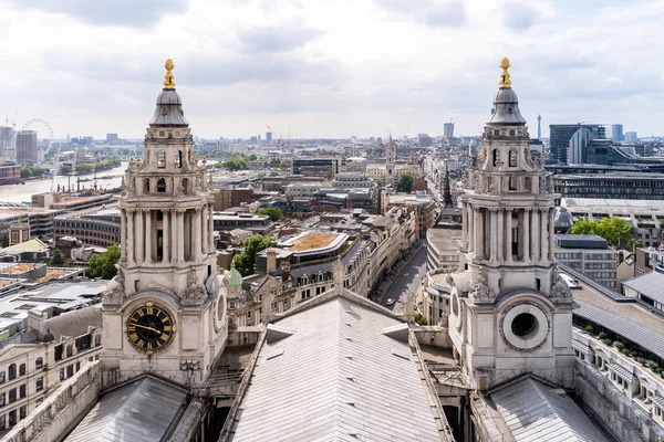 โบสถ เซนต พอล ลอนดอน สหราชอาณาจ มมองทางอากาศ — ภาพถ่ายสต็อก