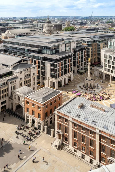 Londra Borsası Paternoster Meydanı Paul Katedrali Londra Ngiltere Şehir Yanındaki — Stok fotoğraf